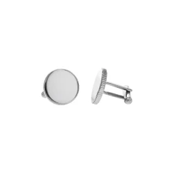 Stanless Steel Coin Edge Cufflinks