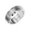 Steel Beveled Edge Wedding Band