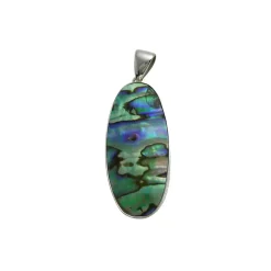 Sterling Silver Abalone Shell Pendant
