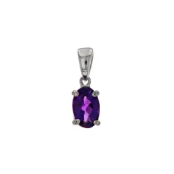 Sterling Silver Amethyst Pendant