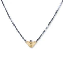 Sterling Silver and 24K Yellow Gold “Stockholm Love” Diamond Necklace