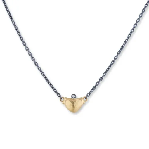 Sterling Silver and 24K Yellow Gold “Stockholm Love” Diamond Necklace