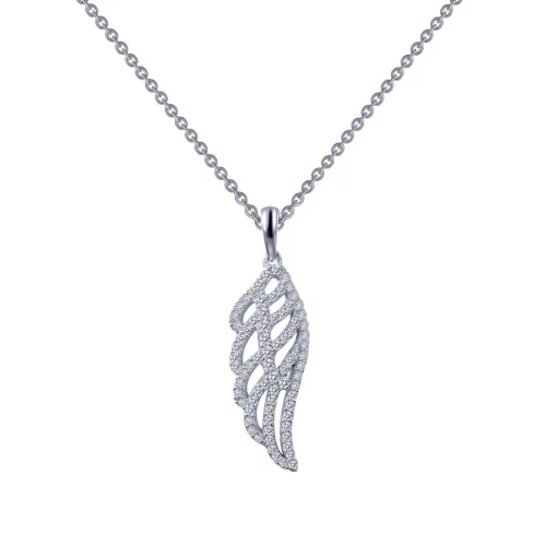 Sterling Silver Angel Wing Pendant with Chain
