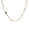 Sterling Silver Baroque Akoya Pearl Necklace