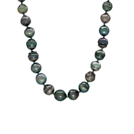 Sterling Silver Baroque Tahitian Pearl Necklace