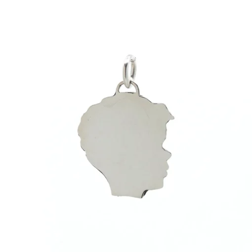 Sterling Silver Boy Head Charm