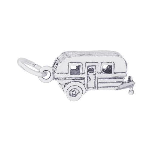 Sterling Silver Camping Trailer Charm