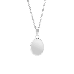 Sterling Silver Children’s Oval Locket and Chain