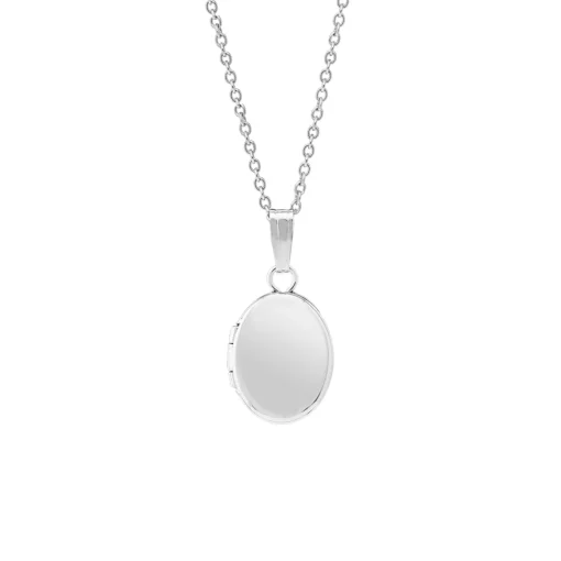 Sterling Silver Children’s Oval Locket and Chain