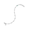 Sterling Silver Crystal and Tsavorite Bracelet