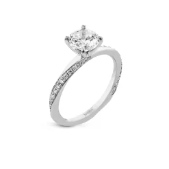 Sterling Silver Cubic Zirconia Sample Engagement Ring
