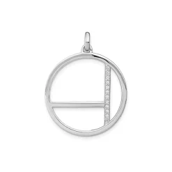 Sterling Silver Cubic Zirconia Pendant
