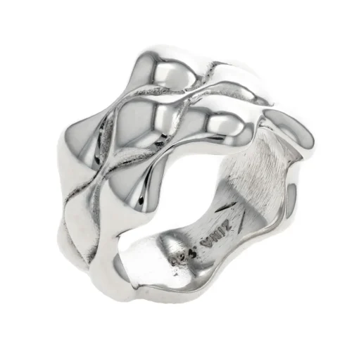 Sterling Silver Curvy Tapered Ring