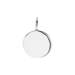 Sterling Silver Customizable Round Disc Pendant