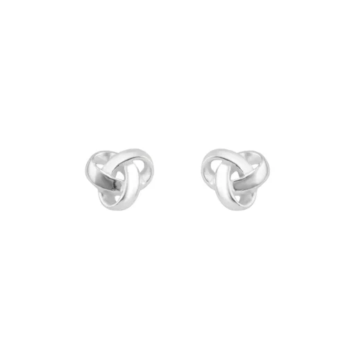 Sterling Silver Dew Heritage Knot Earrings
