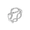 Sterling Silver Entwine Link Ring
