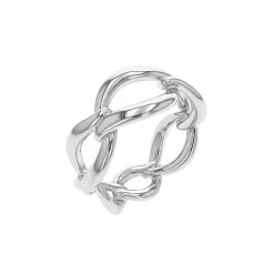 Sterling Silver Entwine Link Ring