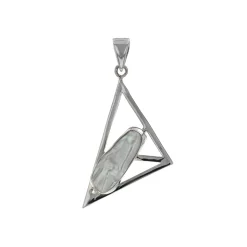 Sterling Silver Freeform Pearl Pendant