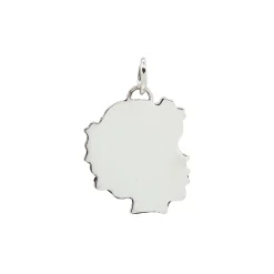 Sterling Silver Girl Head Charm