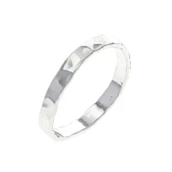 Sterling Silver Hammered Band