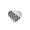 Sterling Silver Heart Tread Pendant