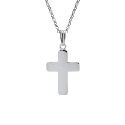 Sterling Silver High Polished Cross Pendant