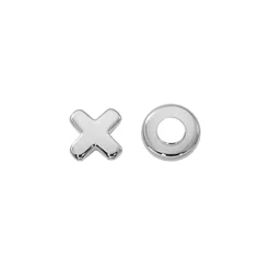 Sterling Silver Hugs & Kisses Earrings