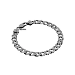 Sterling Silver 8-Inch Antique Link Bracelet
