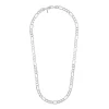 Sterling Silver 26-Inch Flat Figaro Chain