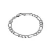 Sterling Silver 8.5-Inch Flat Figaro Bracelet
