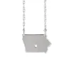 Sterling Silver Iowa Necklace