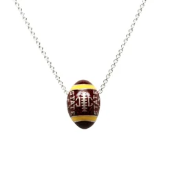 Sterling Silver Iowa State Football Pendant