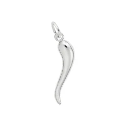 Sterling Silver Italian Horn Charm