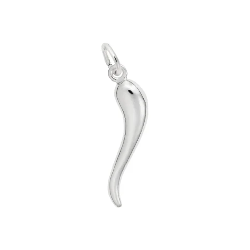 Sterling Silver Italian Horn Charm
