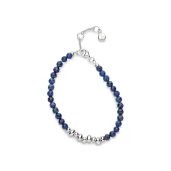 Sterling Silver Lapis Bracelet
