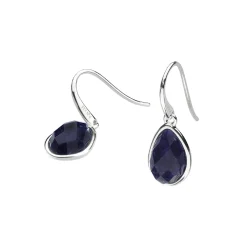 Sterling Silver Lapis Coast Drop Earrings
