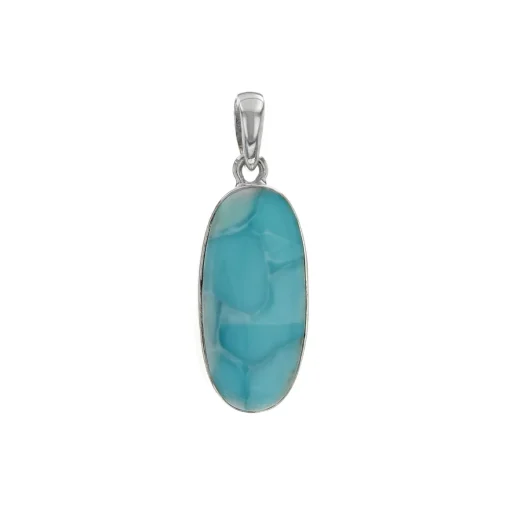 Sterling Silver Larimar Pendant