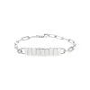 Sterling Silver Paperclip Bar Bracelet