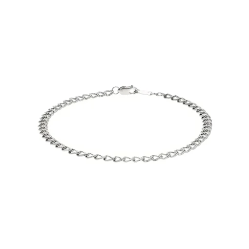 Sterling Silver Parallel Curb Bracelet