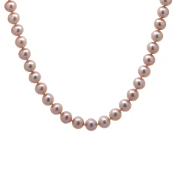 Sterling Silver Pink Freshwater Pearl Necklace