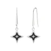 Sterling Silver Revival Astoria Glitz Onyx Earrings