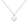 Sterling Silver Revival Hexagon Pendant with Chain