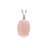 Sterling Silver Rose Quartz Pendant