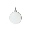 Sterling Silver Round Disc Charm