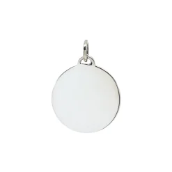 Sterling Silver Round Disc Charm