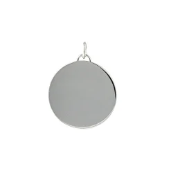 Sterling Silver Round Disc Charm