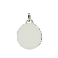 Sterling Silver Round Disc Charm