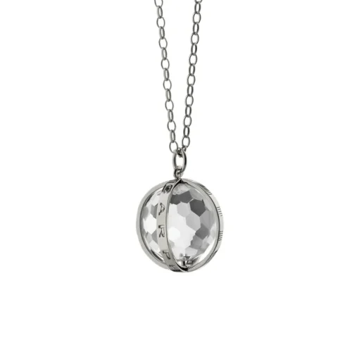Sterling Silver Small “Carpe Diem” Pendant with Chain