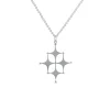 Sterling Silver Small Satellite Pendant with Chain