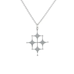 Sterling Silver Small Satellite Pendant with Chain